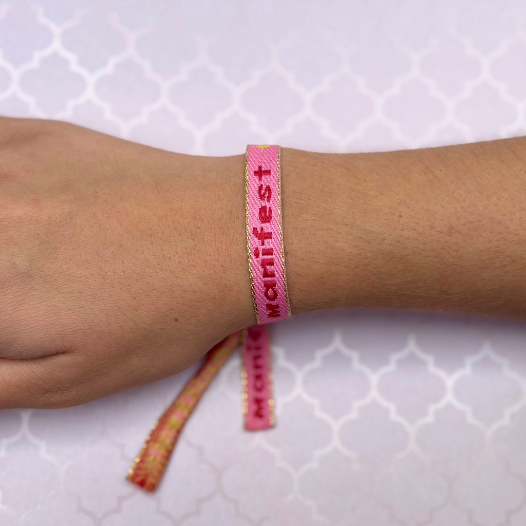 Bracelet ruban "MANIFEST"