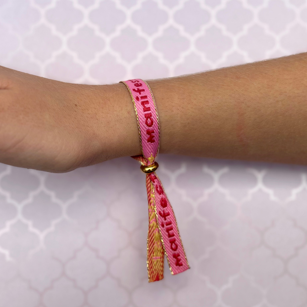 Bracelet ruban "MANIFEST"