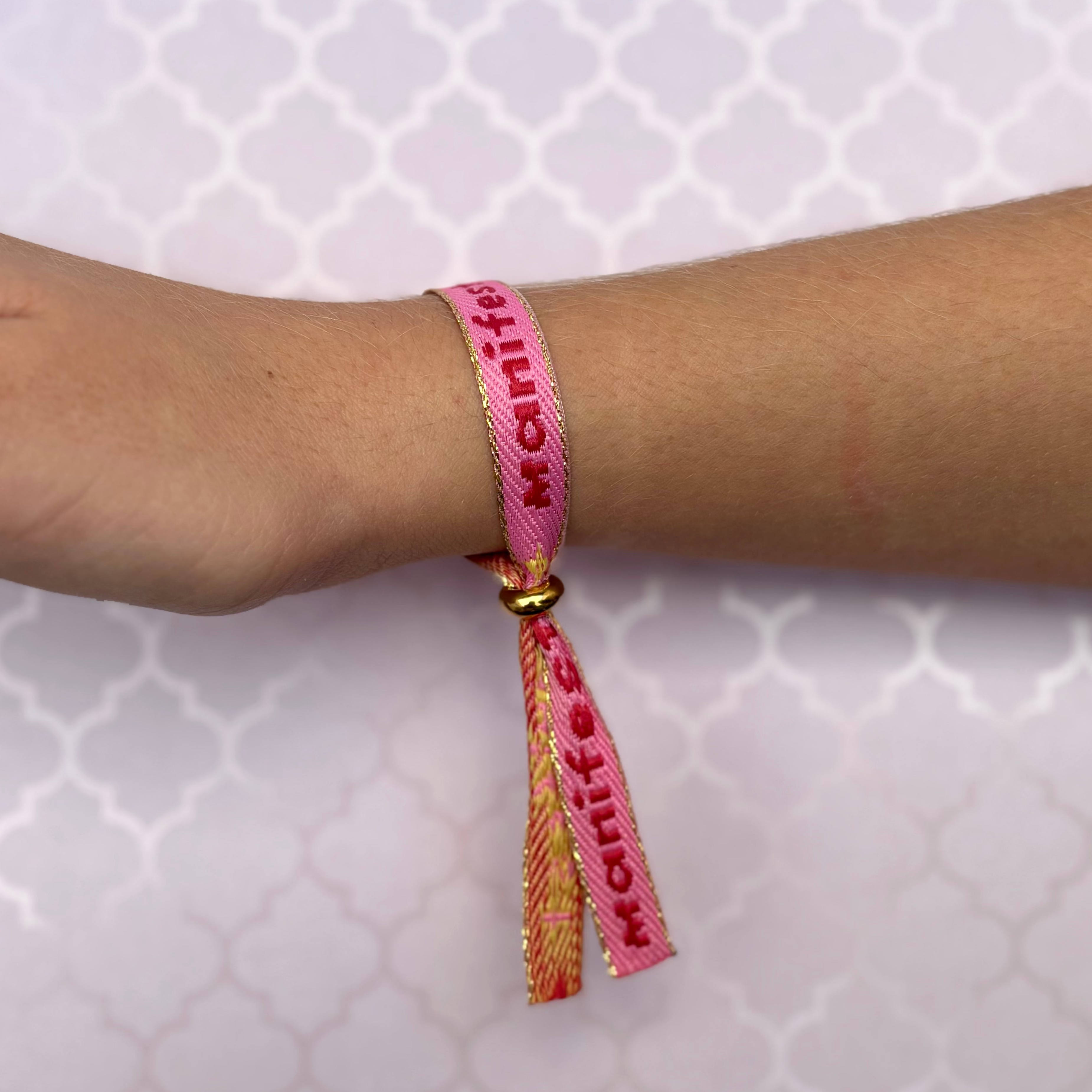 Bracelet ruban "MANIFEST"
